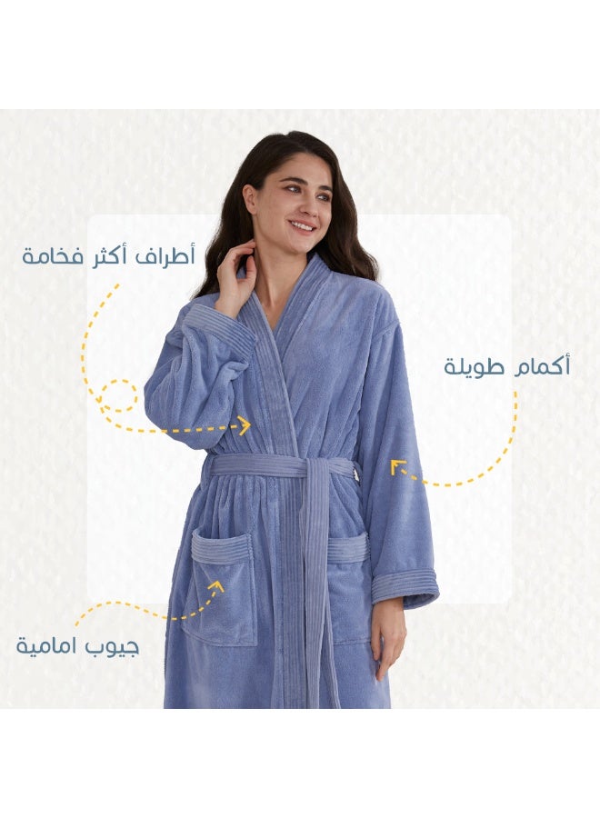 ريفي روب استحمام مودرن من ريفي، بترولي أزرق - Image 4