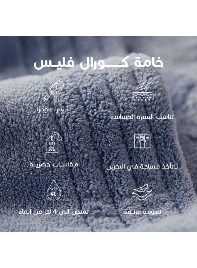 ريفي روب استحمام مودرن من ريفي، بترولي أزرق - Image 5
