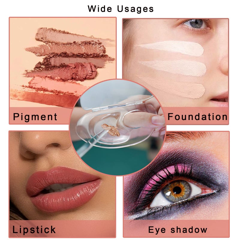 getpuchra Makeup Mixing Palette Can Store Liquid Foundation, Hold Acrylic Palette, Art Nail Palette, Pigment Transparent Makeup Palette For Foundation Make-up - Image 3