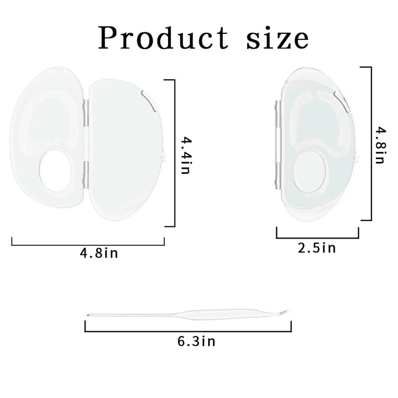 getpuchra Makeup Mixing Palette Can Store Liquid Foundation, Hold Acrylic Palette, Art Nail Palette, Pigment Transparent Makeup Palette For Foundation Make-up - Image 4
