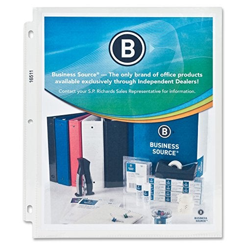 Business Source, BSN16511, Top-Loading Poly Sheet Protectors, 50 / Box, Clear - Image 3