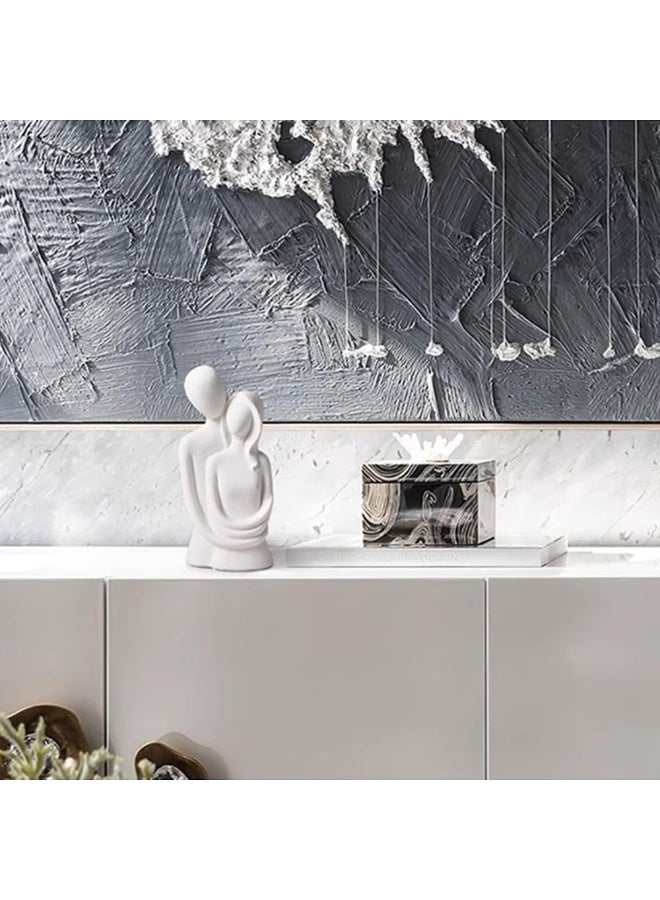 Couple Statue | "Thinking" Figurine Made Of Durable Resin | Small Home Decor Pieces For Living Room | Tabletop Art (Height 11 Cm) - Image 2