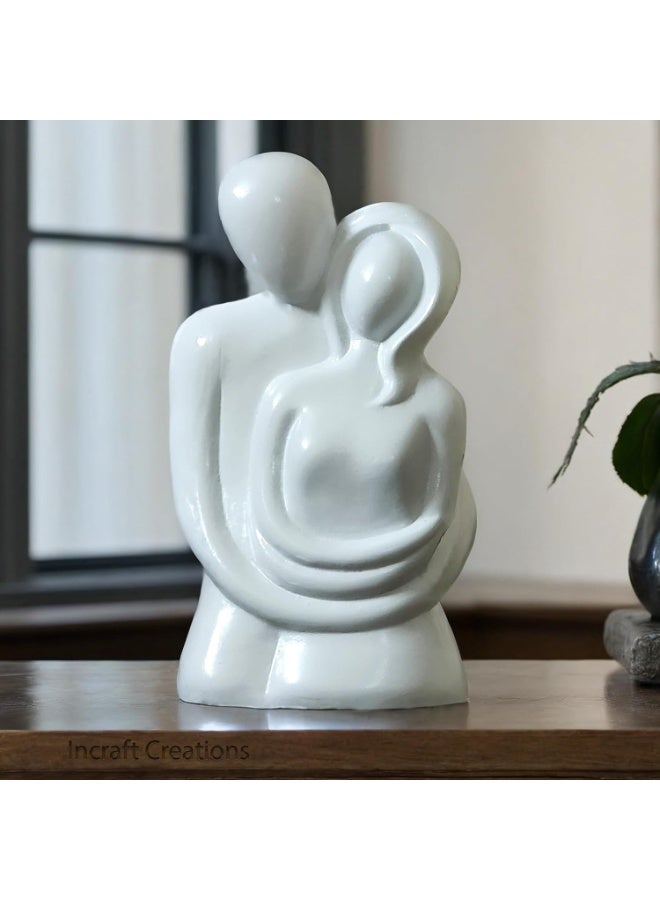 Couple Statue | "Thinking" Figurine Made Of Durable Resin | Small Home Decor Pieces For Living Room | Tabletop Art (Height 11 Cm) - Image 1
