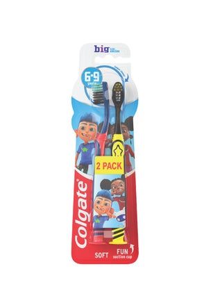 Big Kids Smiles 6-9 Years Soft Toothbrush Pack Of 2