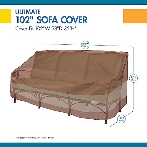 Duck Covers Duckcovers Ultimate Waterproof 104 Inch Patio Sofa Cover, Patio Furniture Covers - Image 3