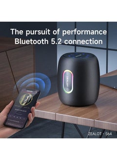 Zealot Zealot Bluetooth Speakers,360° Surround 75W Portable IP67 Wireless Bass Boost Loud Speakers with Subwoofer,Bluetooth 5.3 Stereo Dual Pairing Speakers,Lights,30H Playtime for Home,Party,Gift (Upgraded)  - Image 5