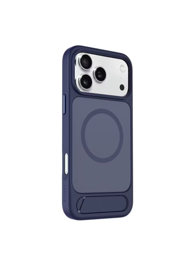 ليفيلو جراب ليفيلو ماتيو مع حامل لهاتف آيفون 17 برو - أزرق داكن