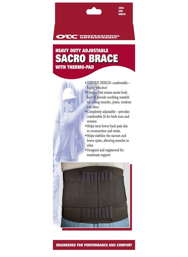 OTC Sacro Brace, Lower Back, Heavy Duty Support, Thermo Pad - Image 4
