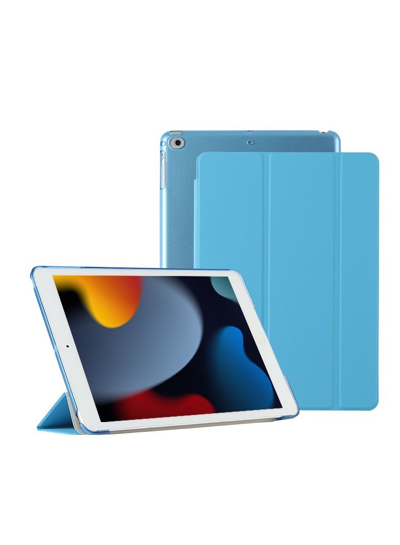 Loquat Protective Tri-Fold Case Cover For iPad Blue