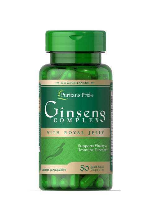 Ginseng Complex With Royal Jelly 50 Capsules
