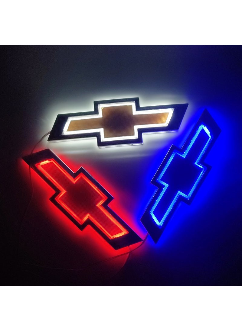 Loquat Suitable for CHEVROLET luminous logo Cruze CHEVROLET car logo light rear logo cold light luminous car logo light 5D White Light