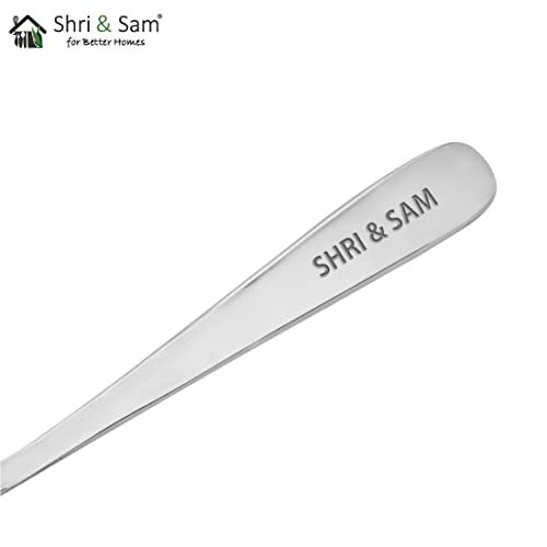 Shri & Sam Stainless Steel Jasmine Desert Spoon,6 Pieces - Image 4