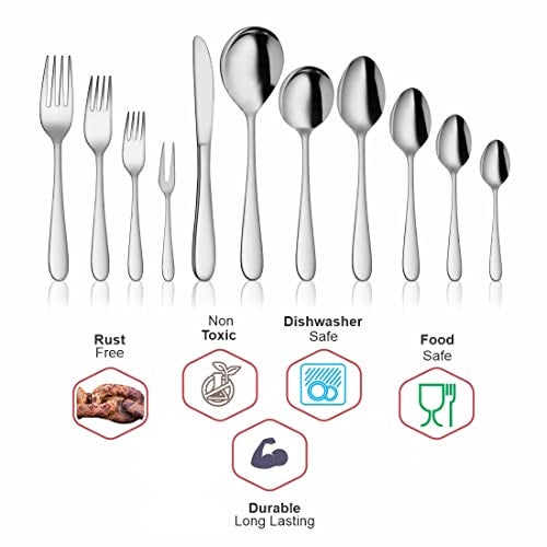 Shri & Sam Stainless Steel Jasmine Desert Spoon,6 Pieces - Image 5