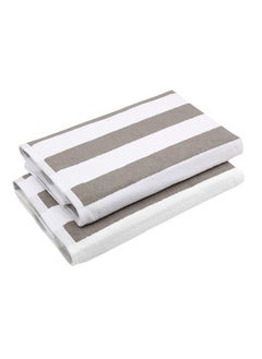 SIGNOOLA Signoola 4 Kids Bath towels 50 x 100 cm Brown Stripes, 100% cotton.  - Image 2