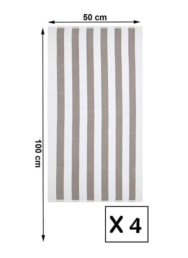 Signoola 4 Kids Bath towels 50 x 100 cm Brown Stripes, 100% cotton. 