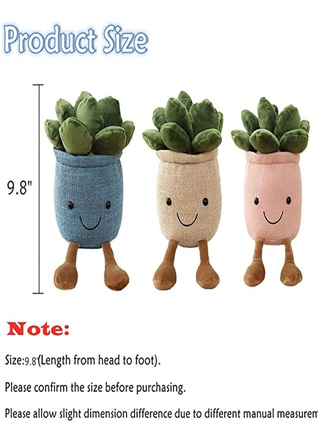 NatureMan Stuffed Plants Succulent Plush, Soft Fluffy Toy Succulent Plants Friend Throw Pillow,Succulents Plushies Pillow Toy Room (Khaki) - Image 4