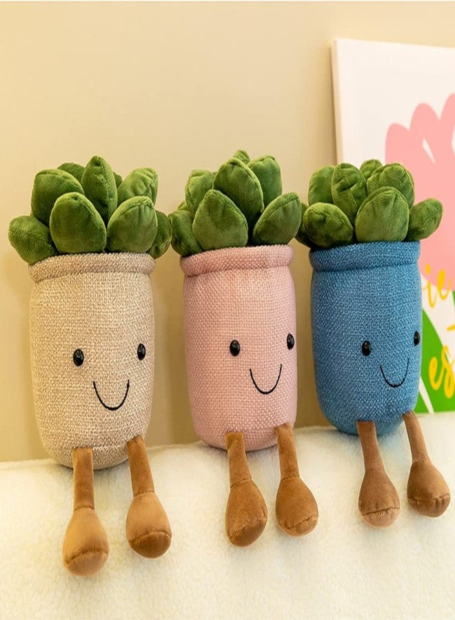 NatureMan Stuffed Plants Succulent Plush, Soft Fluffy Toy Succulent Plants Friend Throw Pillow,Succulents Plushies Pillow Toy Room (Khaki) - Image 5