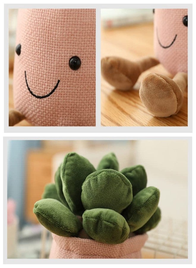 NatureMan Stuffed Plants Succulent Plush, Soft Fluffy Toy Succulent Plants Friend Throw Pillow,Succulents Plushies Pillow Toy Room (Khaki) - Image 3