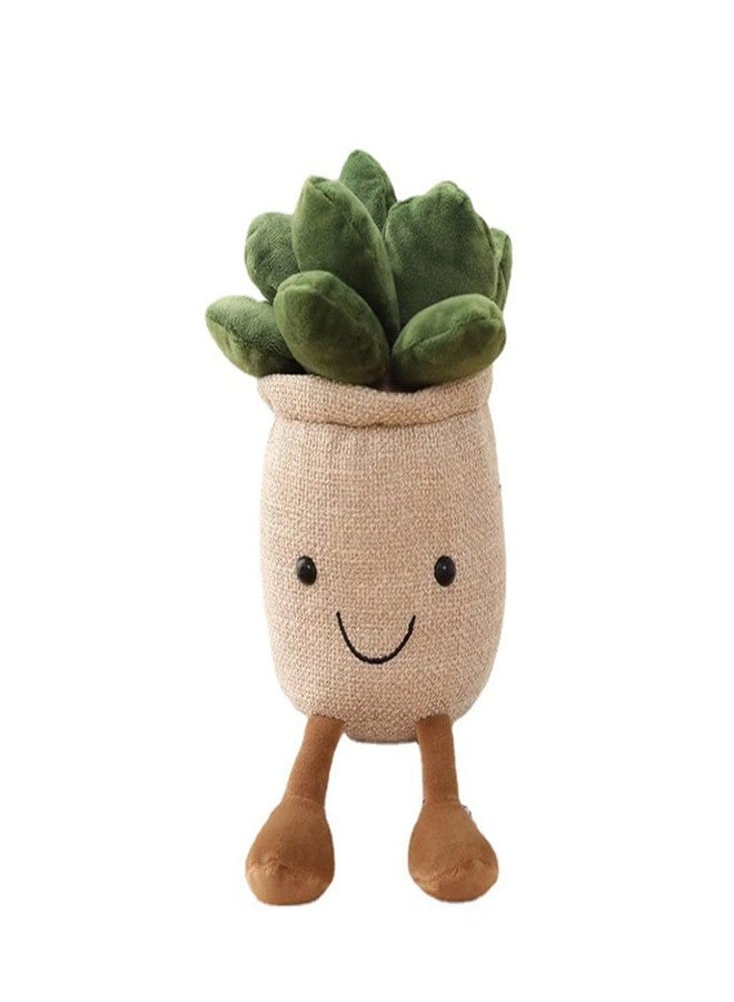 NatureMan Stuffed Plants Succulent Plush, Soft Fluffy Toy Succulent Plants Friend Throw Pillow,Succulents Plushies Pillow Toy Room (Khaki) - Image 1