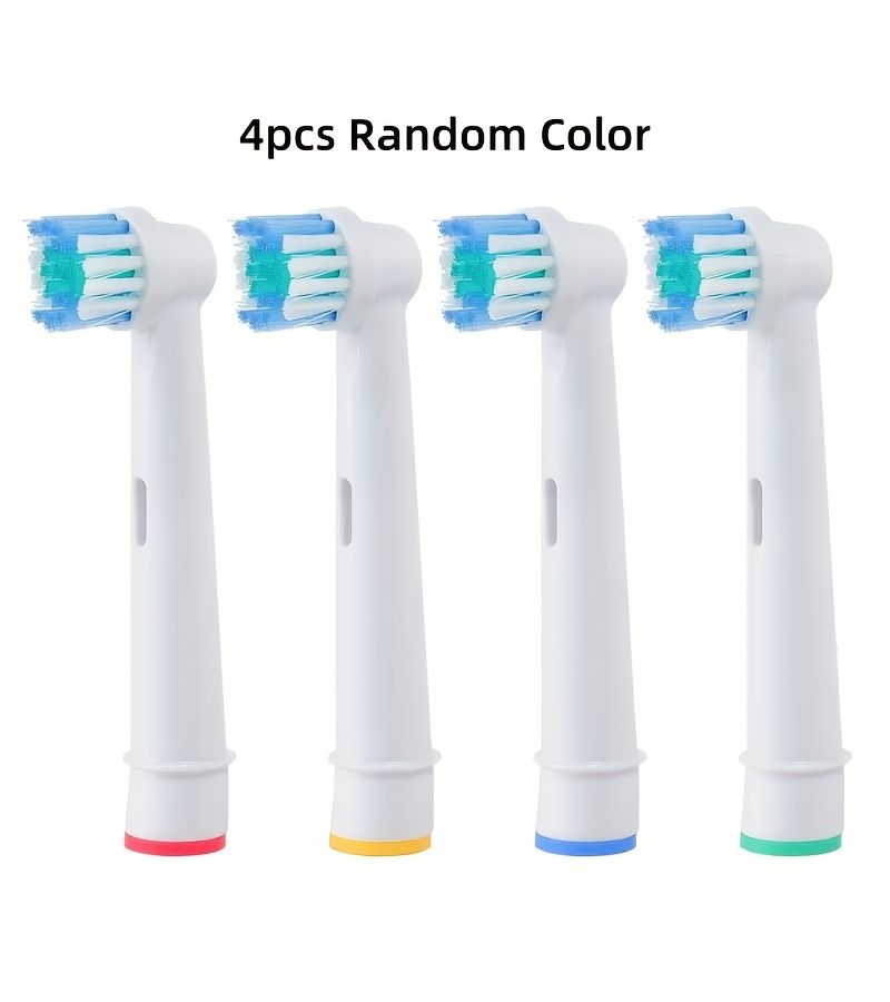 Assorted Color 4 Pack Replacement Heads For Electric Toothbrushes Compatible With Oral B Models