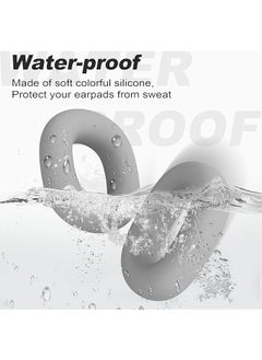 erorex Silicone Ear Pads Cover Protector For Airpods Max Headphones Cushions Sweatproof Easily Washable Rugged Durability Gray  - Image 3