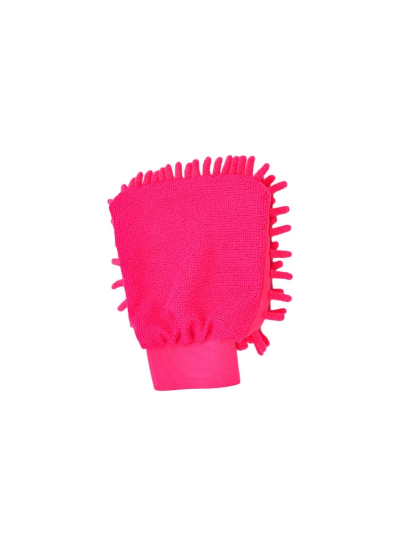 GGOOT cleaning gloves microfiber mitt microfiber gloves for cleaning car cleaning mitt car wash mitt car wash gloves auto wash gloves Auto Accessories Coral Rosy M  - Image 1