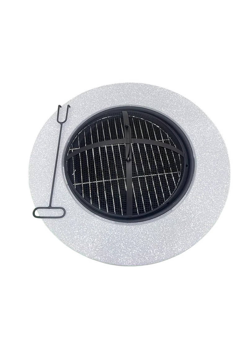 Albawadi Outdoor Garden Fire Pit BBQ Round Table Fireplace Charcoal Heating Stove  - Image 3