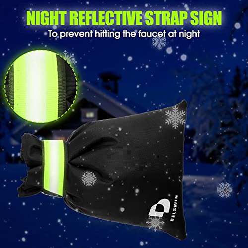 DELSWIN Outdoor Faucet Covers - Winter Insulated Faucet Protection, 2-Pack Hose Bib Insulation - Image 3