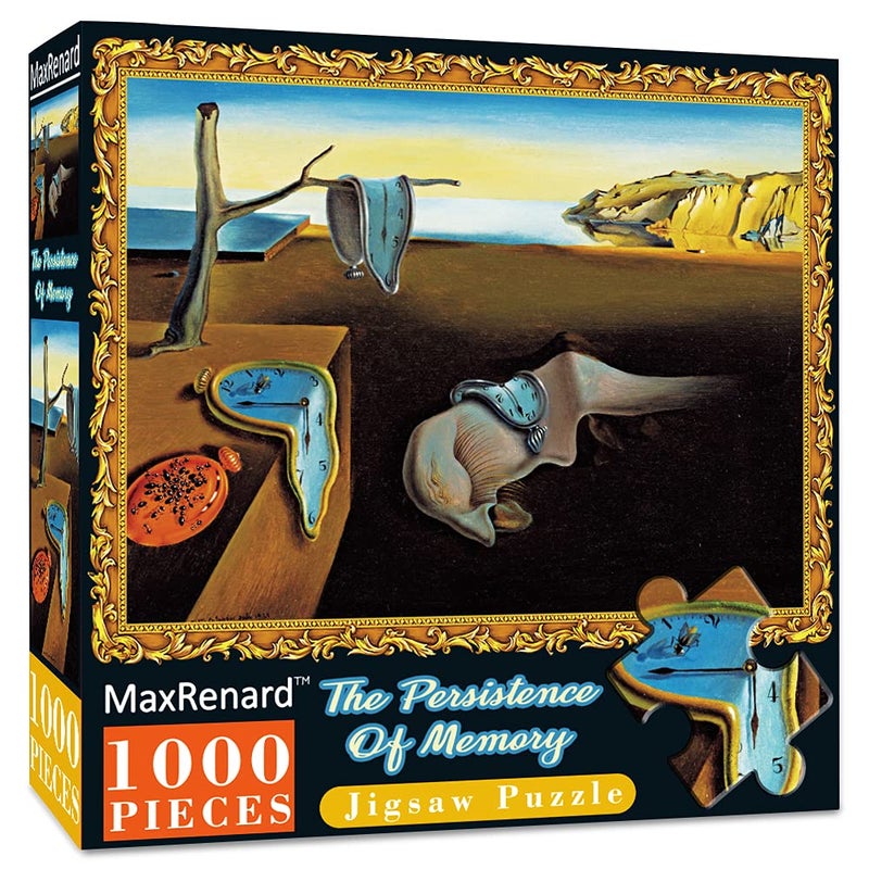 MaxRenard Game 1000 Pieces Jigsaw Puzzle Fine Art Collection Toy Salvador Dali The Persistence of Memory - Image 3