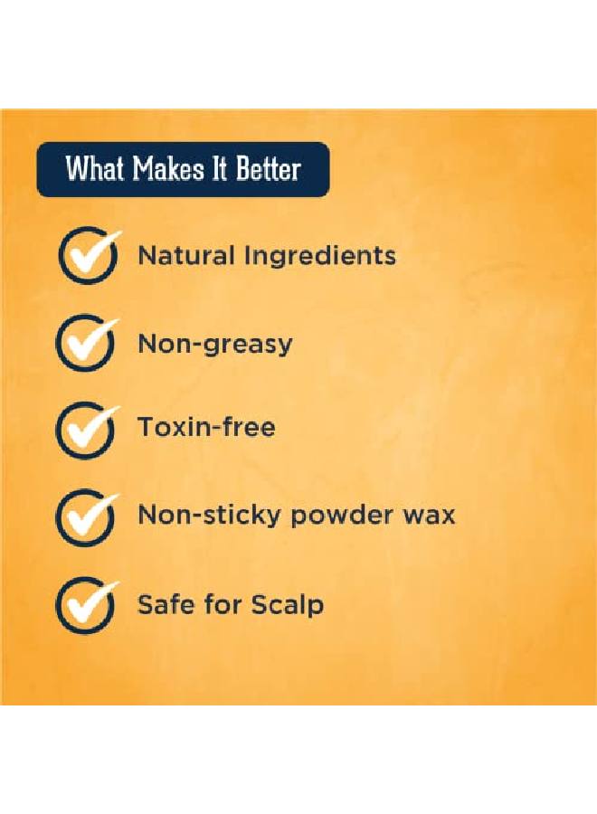 BEARDHOOD Hair Volumizing Powder Wax For Men 20gm | 24 Hrs Strong Hold With Matte Finish Hair Styling | All l & Zero Toxin Hair Styling Powder | Vegan & Cruelty Free - Image 3