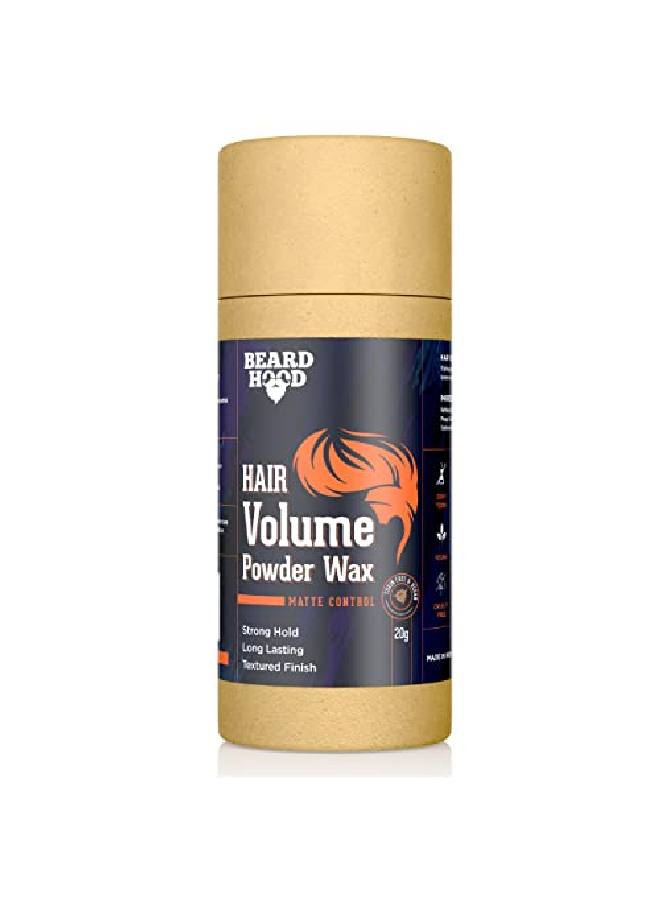 BEARDHOOD Hair Volumizing Powder Wax For Men 20gm | 24 Hrs Strong Hold With Matte Finish Hair Styling | All l & Zero Toxin Hair Styling Powder | Vegan & Cruelty Free - Image 1