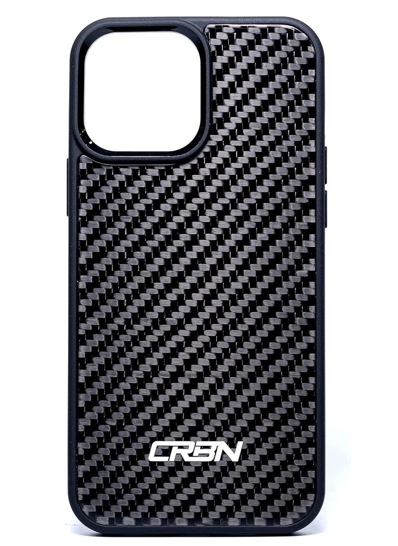 crbn - Carbon Fiber iPhone 13 Pro Max Phone Case (Twill) - Image 1