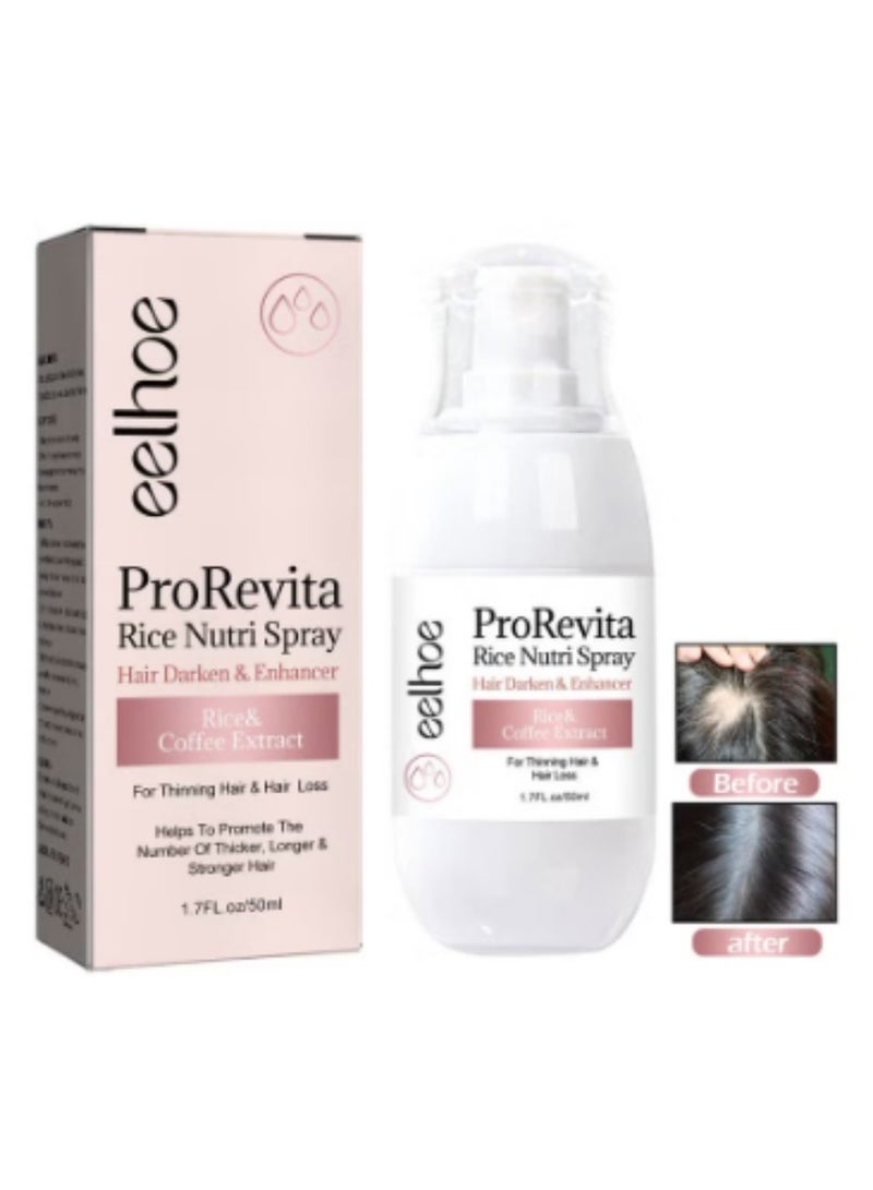 إيلهو بخاخ بروريفيتا رايس نوتري للشعر الخفيف، بخاخ مرطب طبيعي لنمو الشعر، بخاخ مساعد لتقوية نمو الشعر، استعادة الشعر الجاف التالف، 50 مل - Image 1