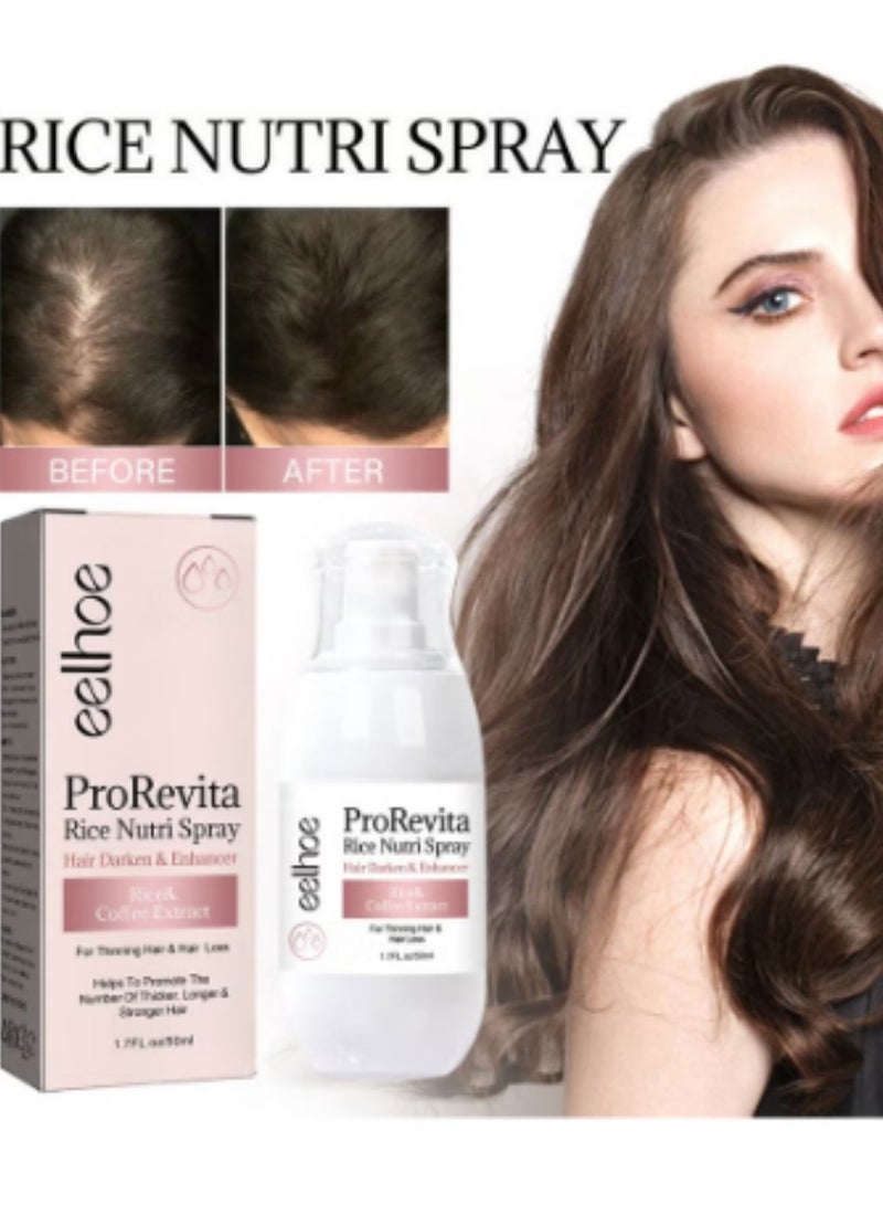 إيلهو بخاخ بروريفيتا رايس نوتري للشعر الخفيف، بخاخ مرطب طبيعي لنمو الشعر، بخاخ مساعد لتقوية نمو الشعر، استعادة الشعر الجاف التالف، 50 مل - Image 2