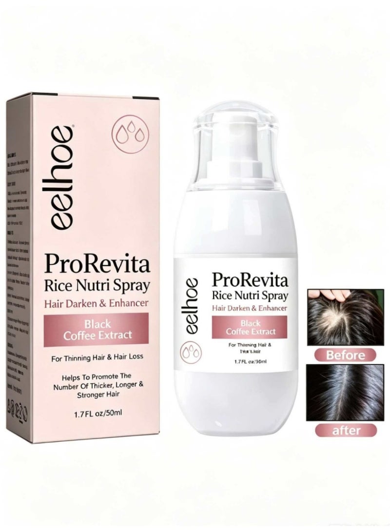 EELHOE ProRevita Rice Nutri Spray for Thinning Hair, Natural Moisturizing Hair Growth Spray, Strengthening Hair Growth Helper Spray, Restore Dry Damaged Hair 50ml - Image 1