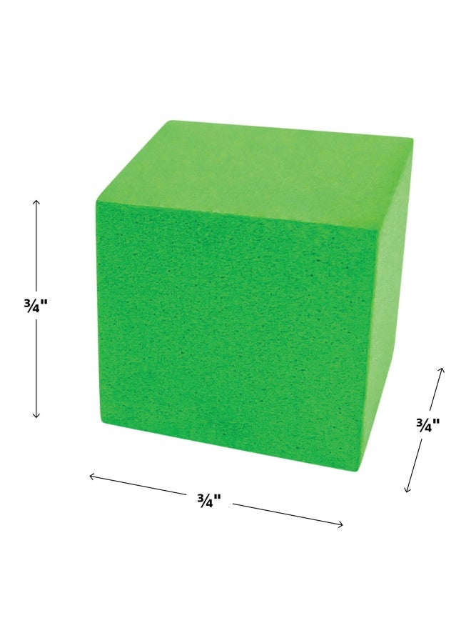 Teacher Created Resources STEM Basics: Multicolor 3/4'' Foam Cubes - 40 Count - Image 2