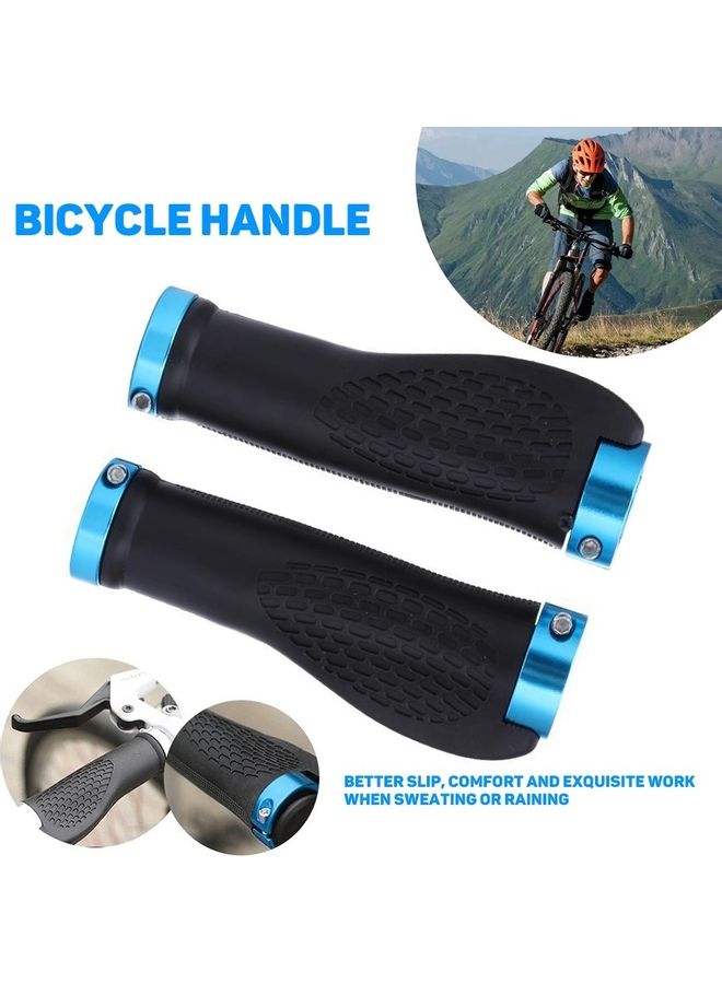 NIBEMINENT 1 Pair Cycling Anti-Skid Locking Handlebar Grips Cover 5.3x13.3x3.5cm - Image 2