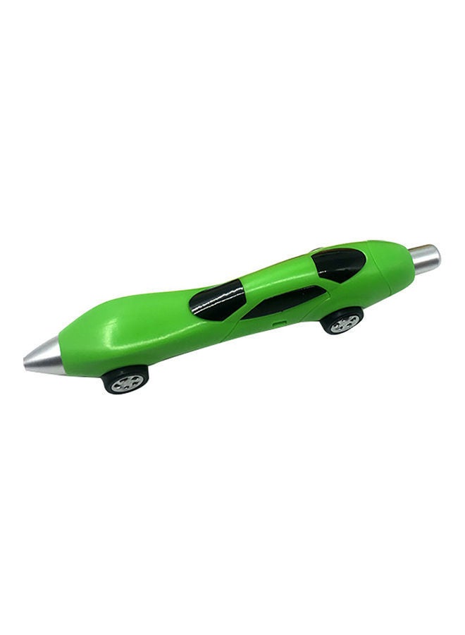 NIBEMINENT Cartoon Racing Car Smooth Ballpoint Pen For Kids Green/Black/Silver