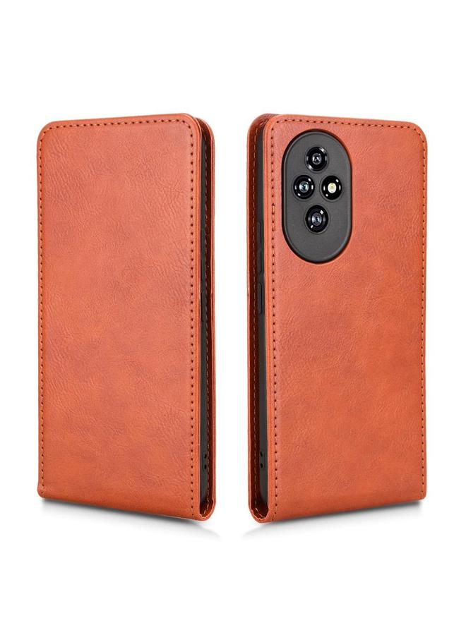 زبون جراب هاتف Honor 200 5G مغناطيسي عمودي من الجلد - Image 2