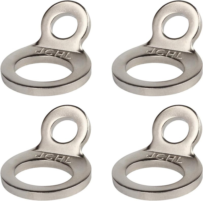 JCHL Stainless Steel Multi-Purpose Tie-Down Anchors Hooks Dirt Bike Tie Down Strap Rings for Motorcycle Dirtbike ATV Trailer Truck Rosa-Gold (4-Pack) - Image 1