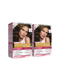 L'OREAL PARIS Excellence Crème Permanent Hair Color 3.0  Dark Brown  - Image 1