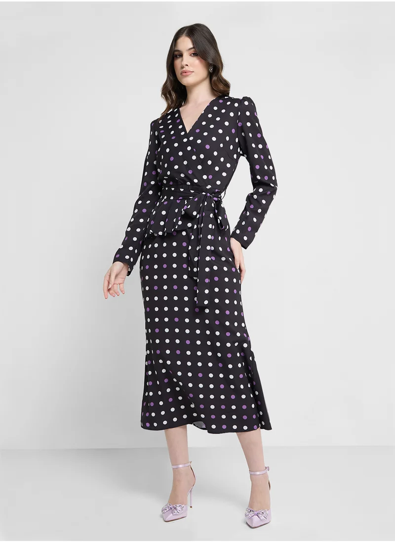 Khizana Polka Print Dress