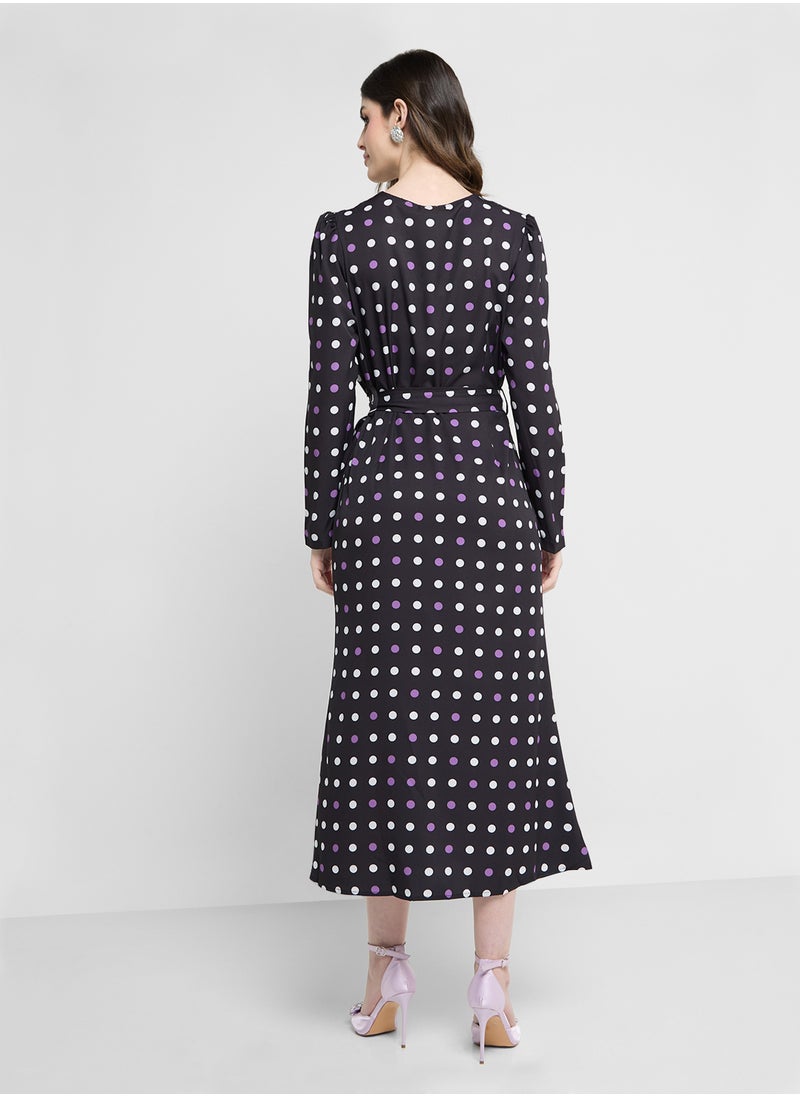 Khizana Polka Print Dress  - Image 2
