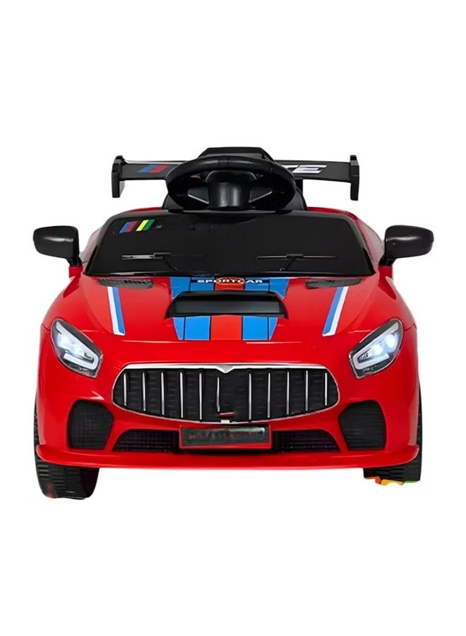 Gold Mantis Maserati Kids Electric Ride On Car 6V Battery Powered Toy Car with Parental Remote Control, LED Lights, Music, USB, Double Motor, Red - Image 3