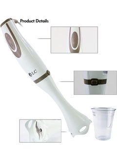 DLC Hand Blender With Cup Stainless Steel Blades  - Image 2
