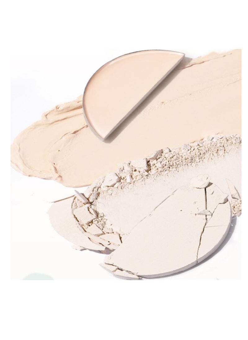 KASTWAVE 2 In 1 Makeup Palettes, Highlight Disc 3d Contouring Palette, Full Coverage Concealer & Foundation, Matte Shades, Moisturizing Matte Natural And Long-Lasting, Travel Friendly, for All Skin Tones  - Image 3