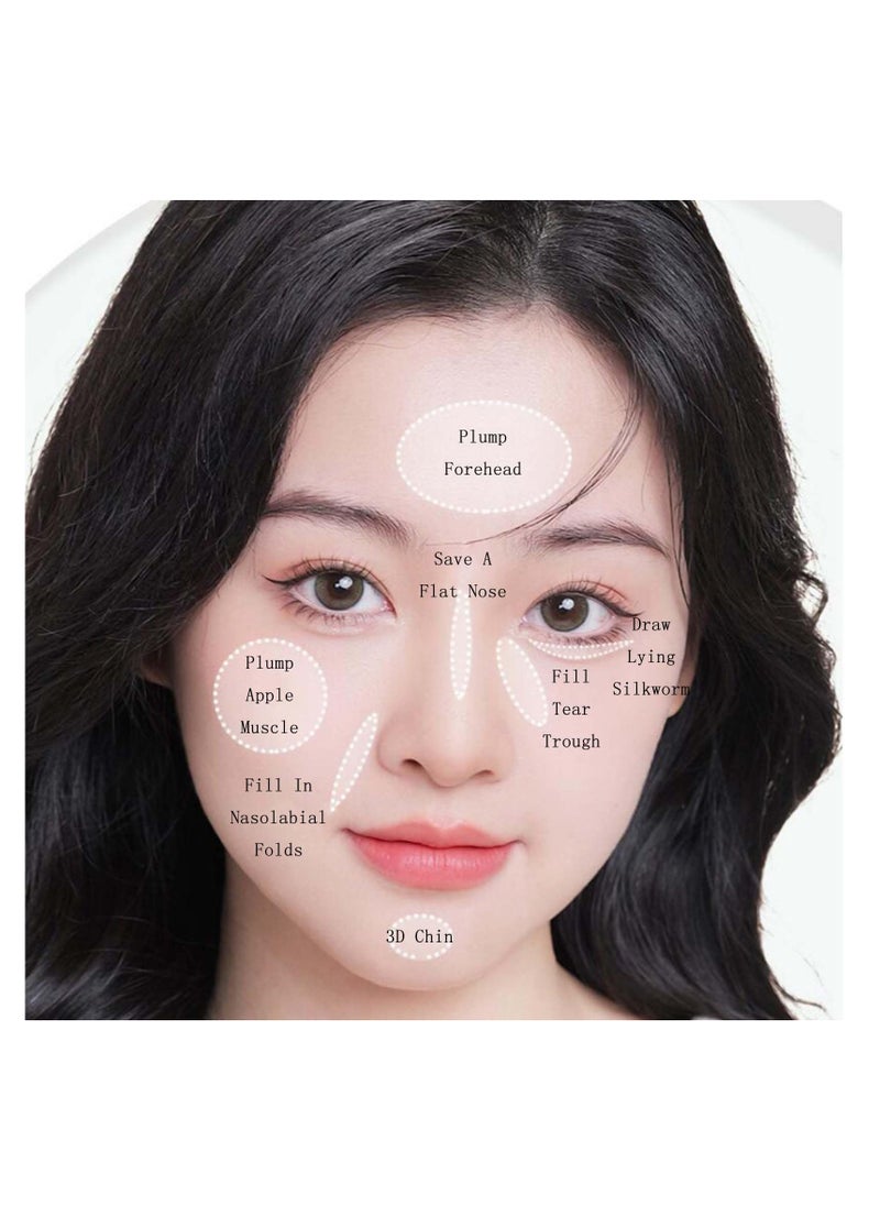 KASTWAVE 2 In 1 Makeup Palettes, Highlight Disc 3d Contouring Palette, Full Coverage Concealer & Foundation, Matte Shades, Moisturizing Matte Natural And Long-Lasting, Travel Friendly, for All Skin Tones  - Image 2
