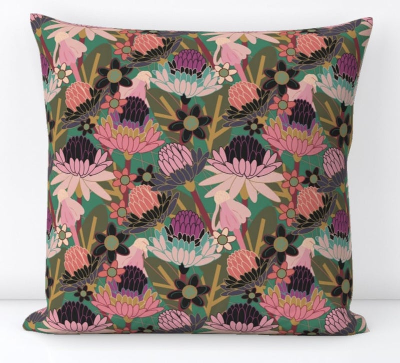 W Gorgeous Ultra Premium Satin Flower Cushion Covers That are Premium Crafted for Sophistication and Elegance Standard Size 16X16 - Image 4