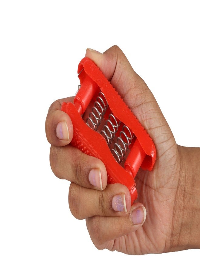 Cure18 Health Acupressure Pocket Exerciser - Gripper For Hand/Palm - With Pressure Points Color Red - Image 4