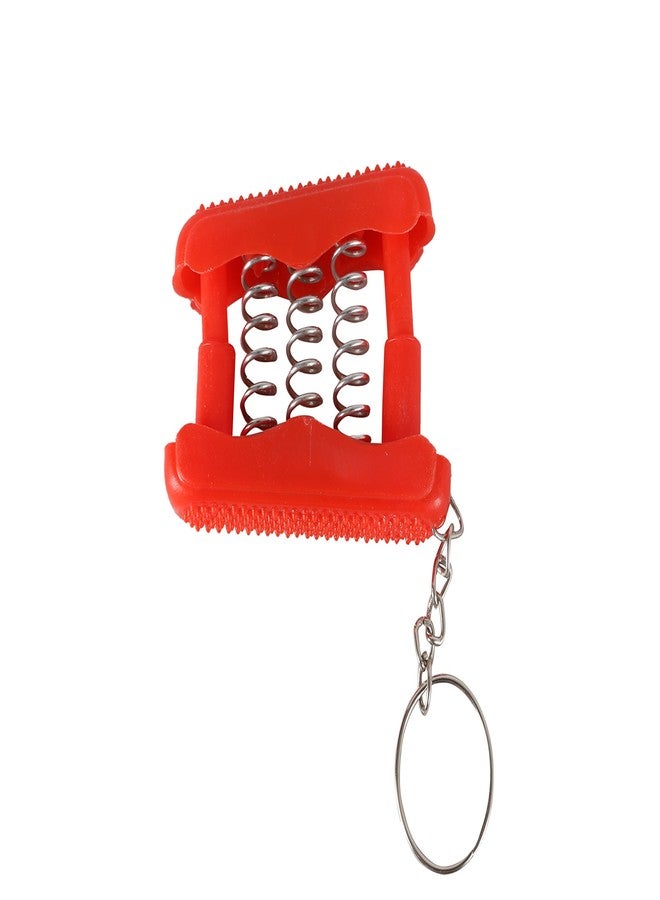 Cure18 Health Acupressure Pocket Exerciser - Gripper For Hand/Palm - With Pressure Points Color Red - Image 2